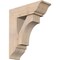 Ekena Millwork Westlake Traditional Smooth Bracket w/ Offset Brace, Douglas Fir, 7 1/2"W x 22"D x 26"H BKT0806X22X26WTL01SDF - alternate 1
